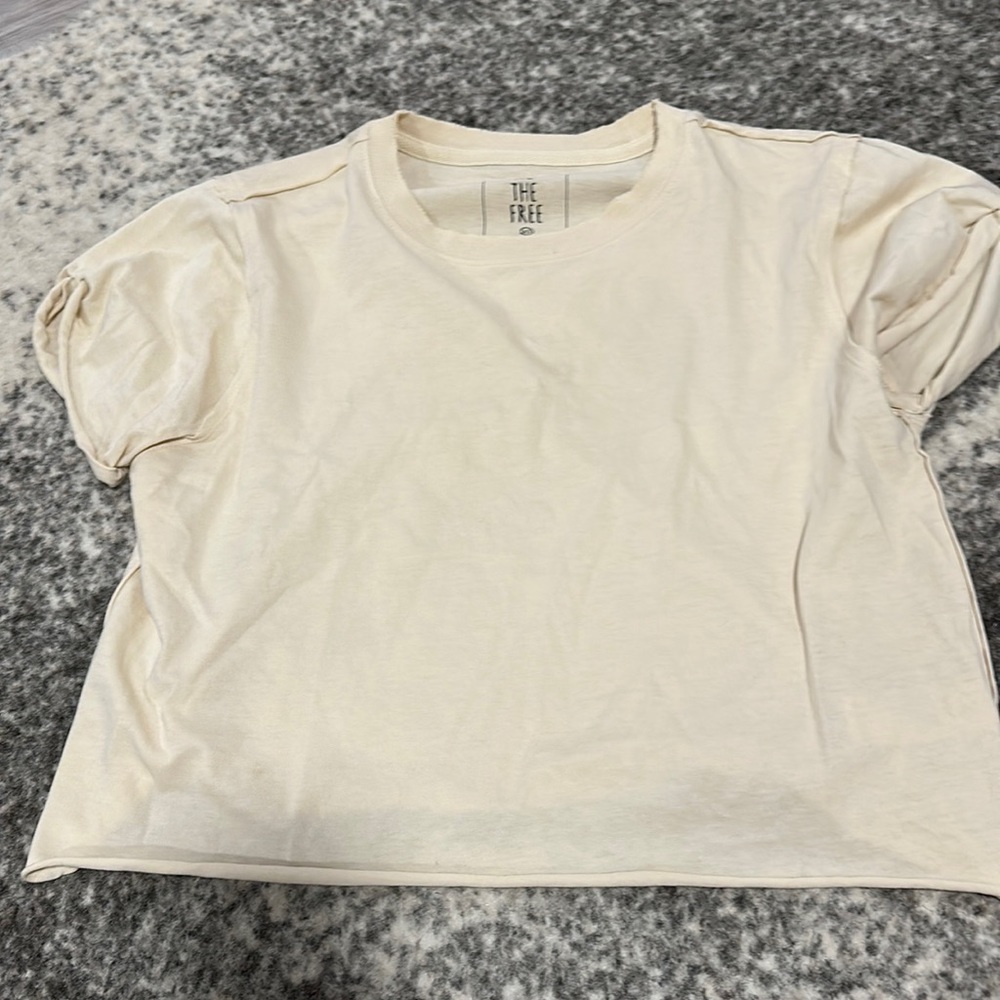 Free People raw hem t shirt